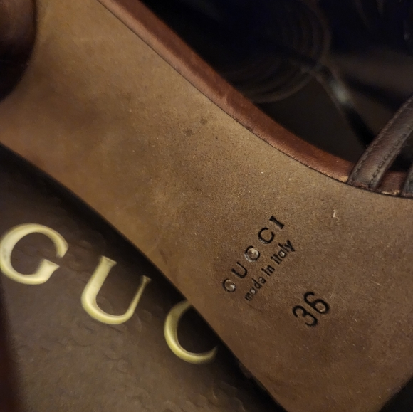 Gucci Testa Moro Tstrap Cage HH Sandal - Picture 15 of 16